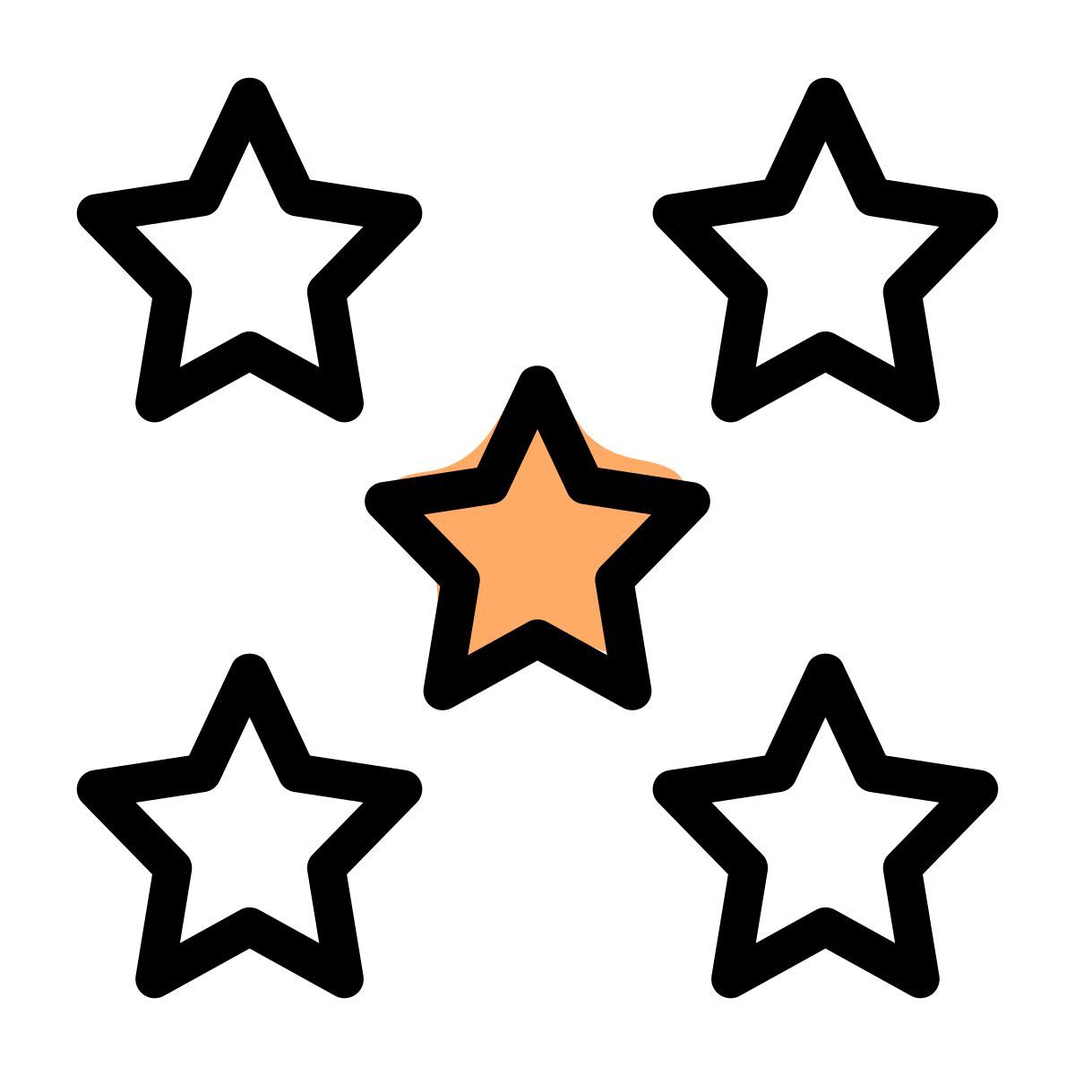 cinque stelle icon