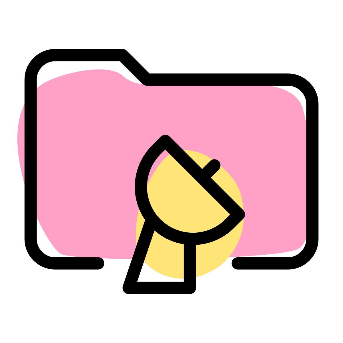 carpeta de antena parabólica icon