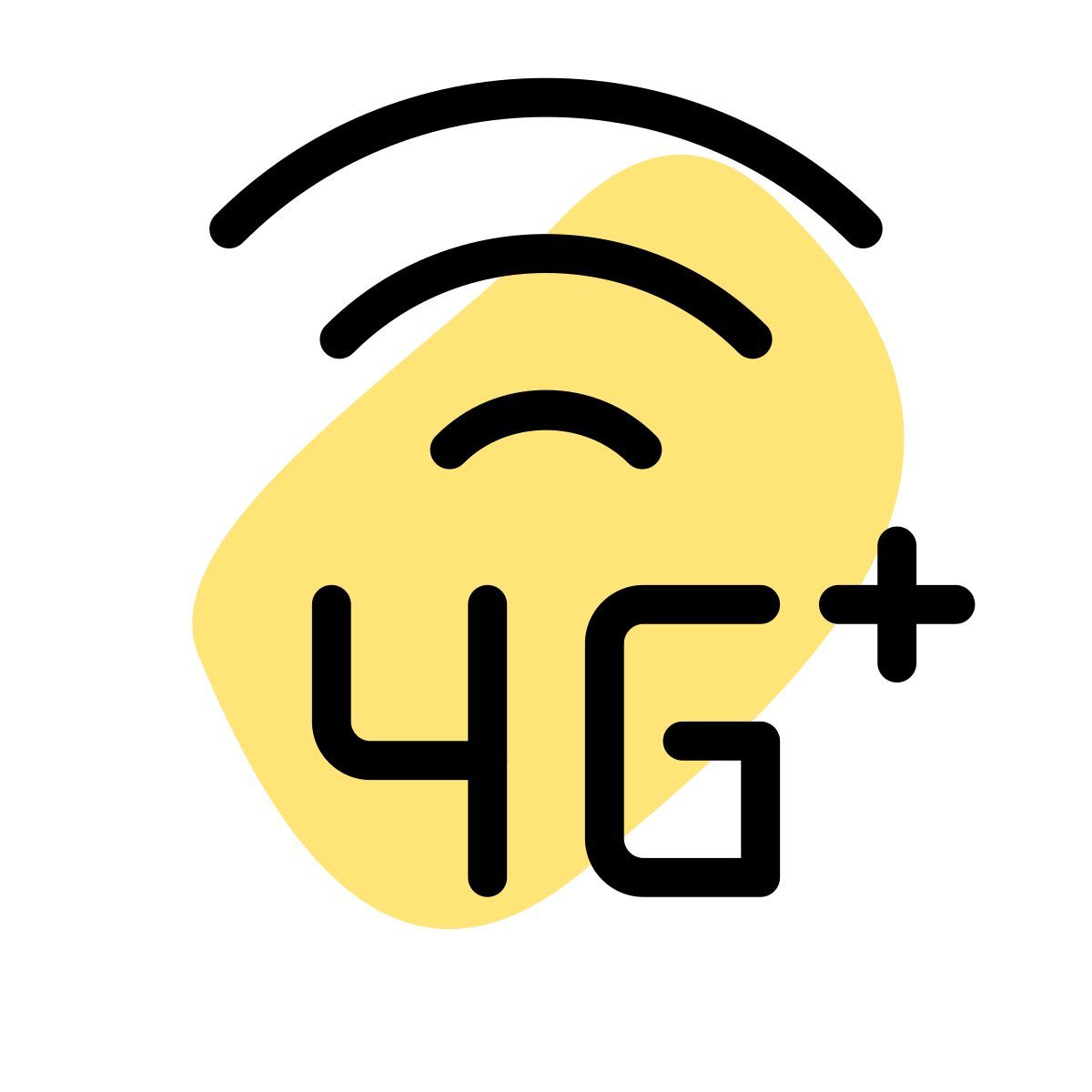 4g plus icon