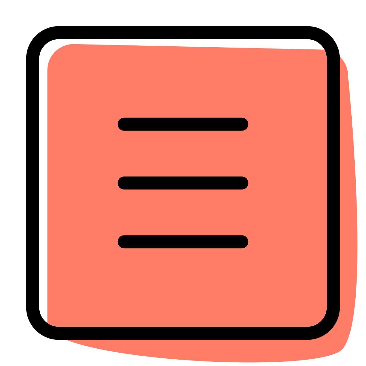 hamburger menu icon