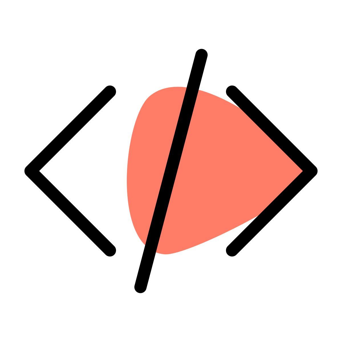 hypertext markup language programming for web pages and application icon