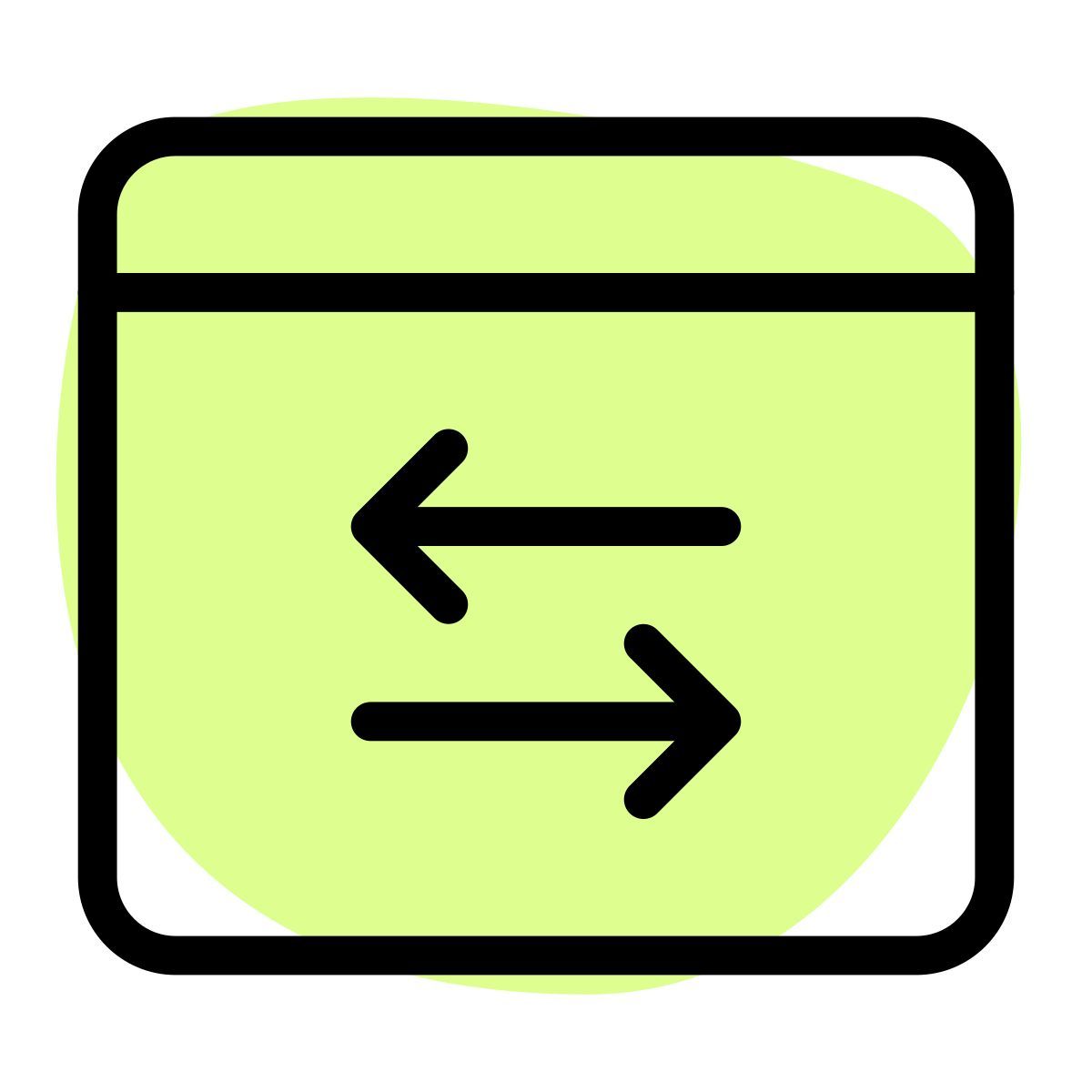 transferencia de datos del navegador icon