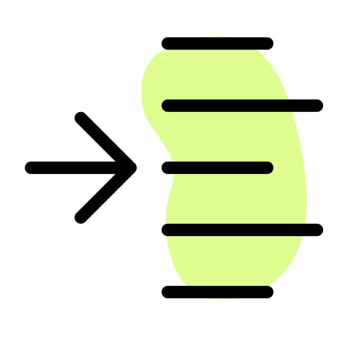 indent left shift arrow direction align format increase margin paragraph icon