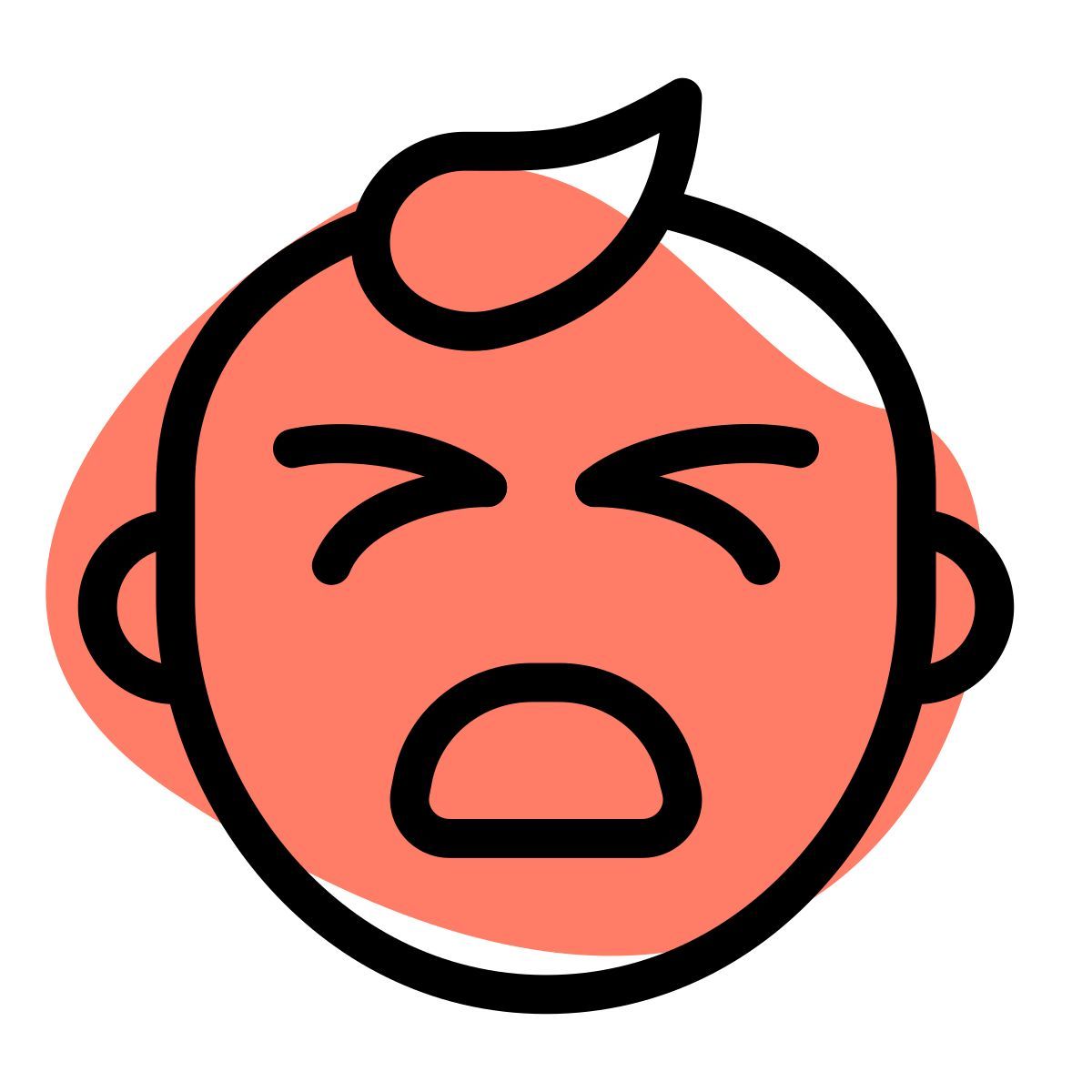 bebé llorando icon