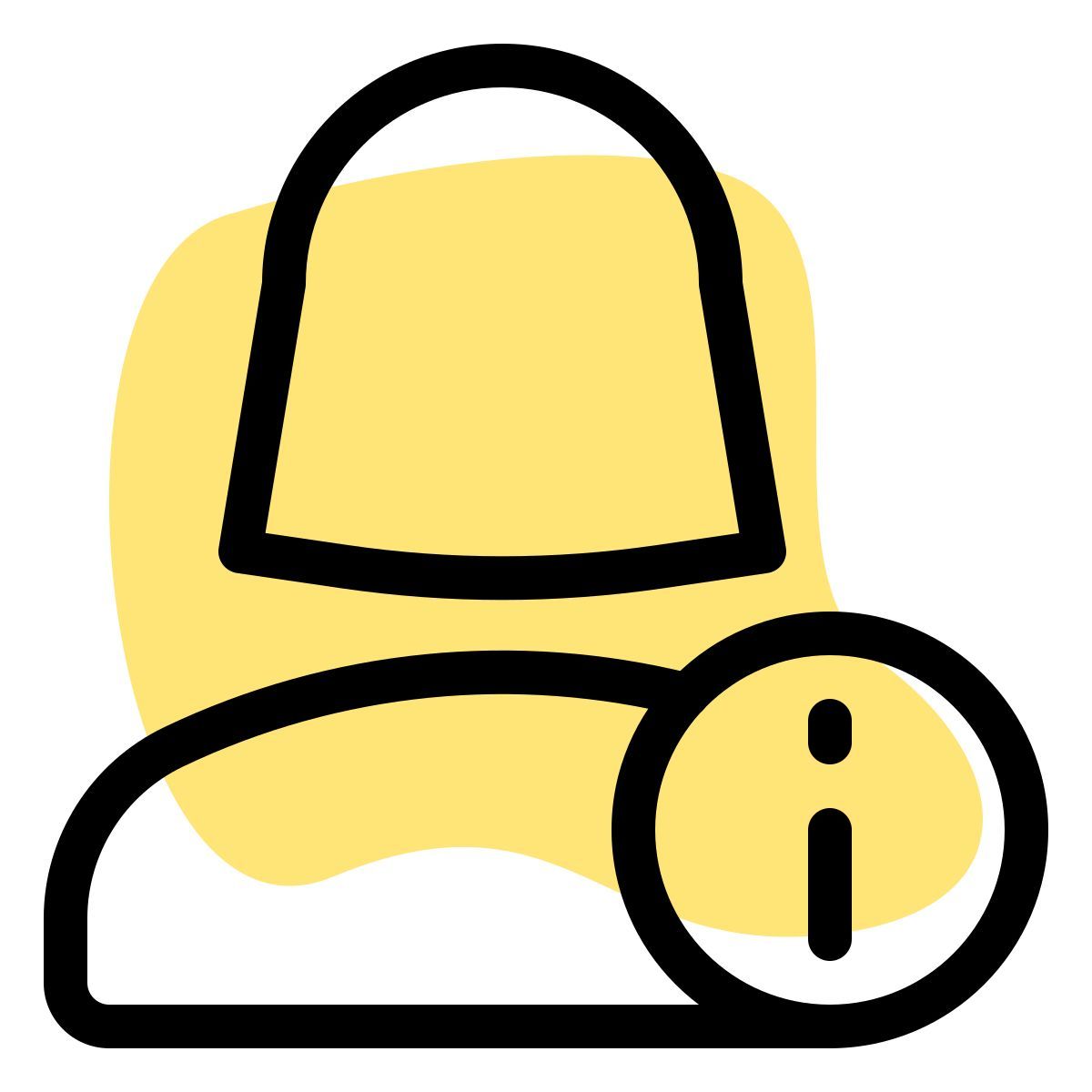 information of an online female user i button placement icon