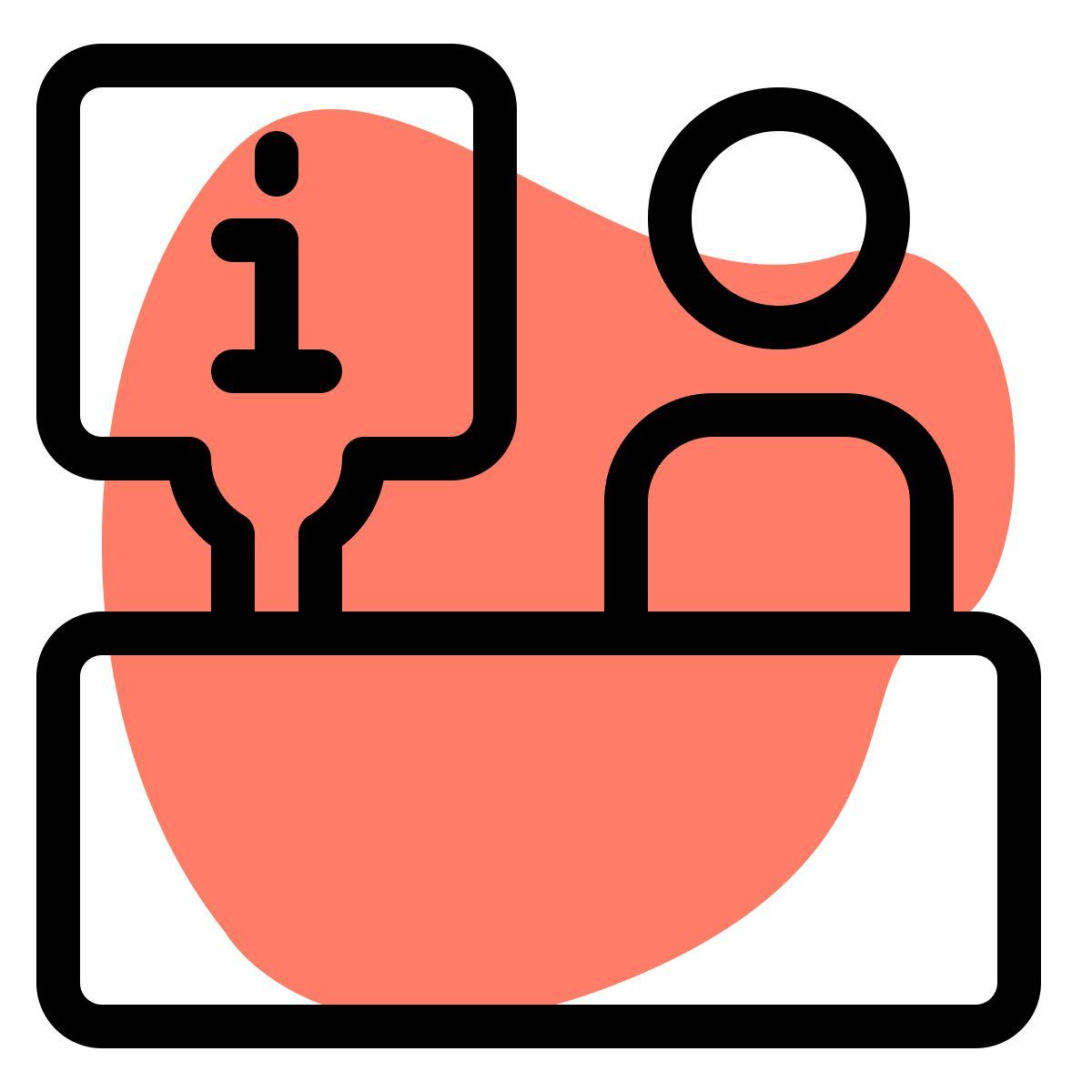 balcão de informações icon