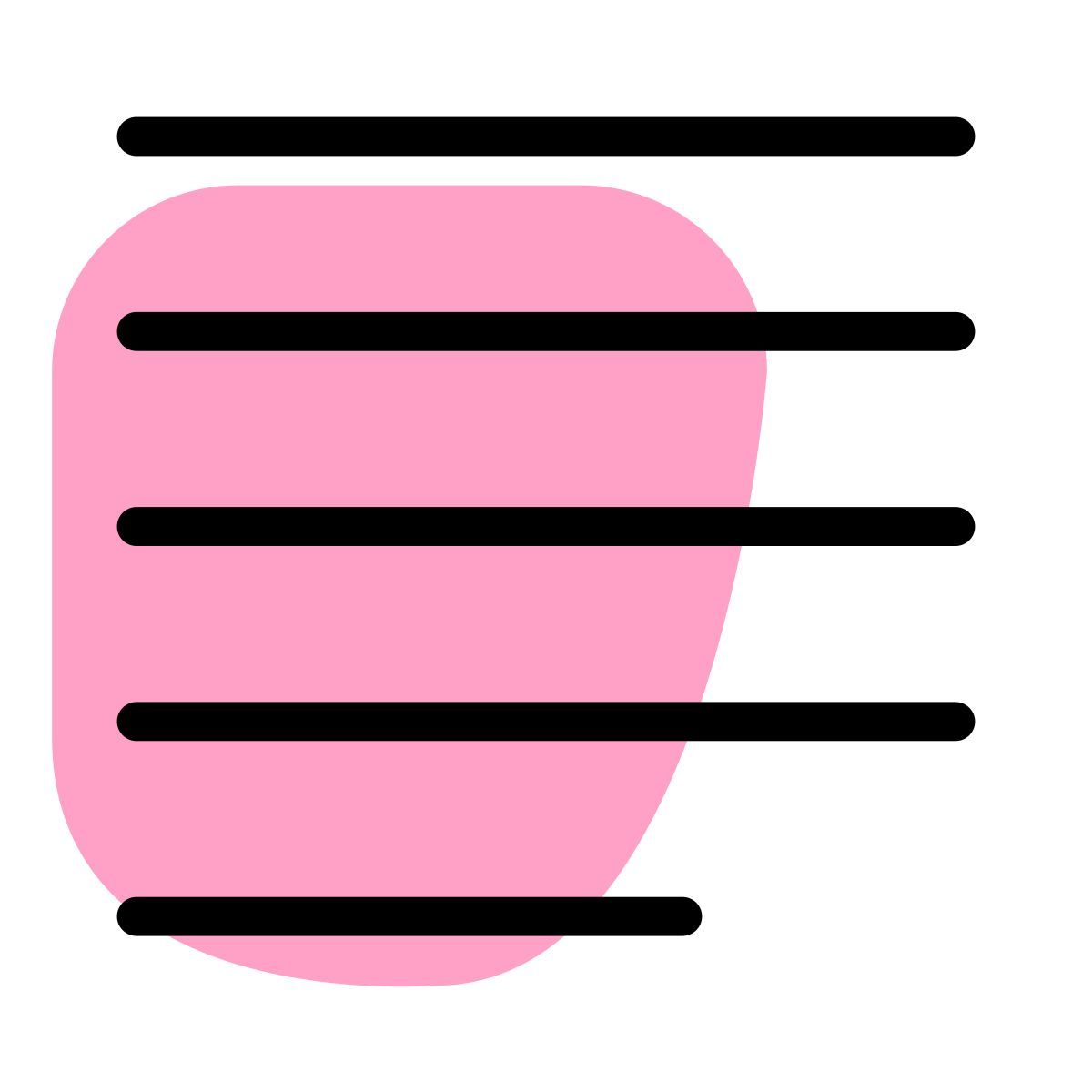 justify left alignment paragraph setting text layout position format icon
