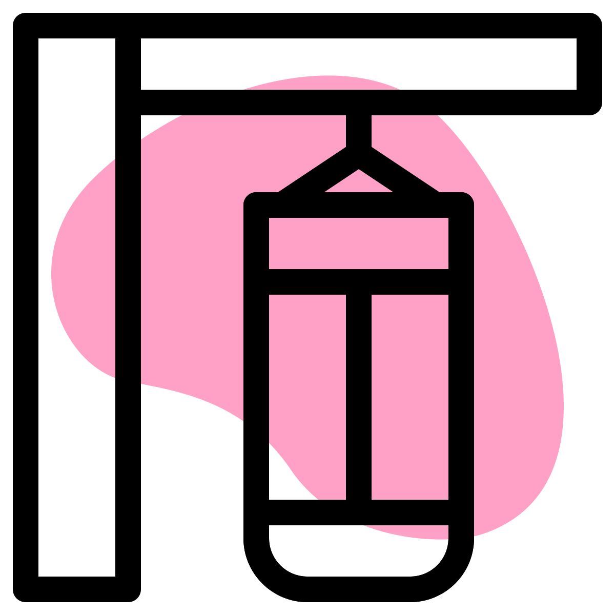 large punching bag icon