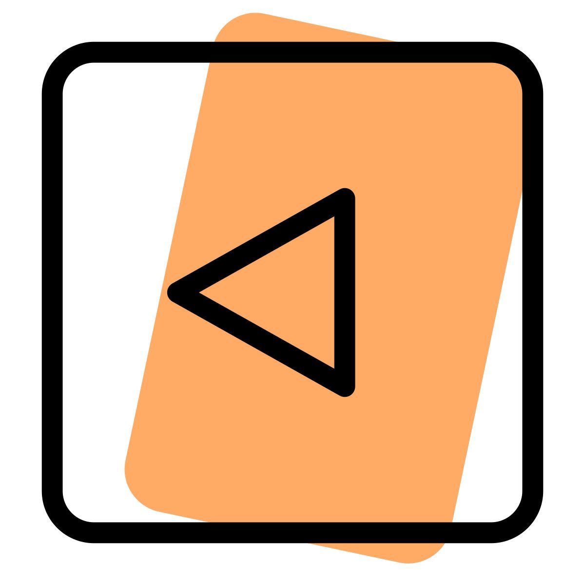 left arrow key icon