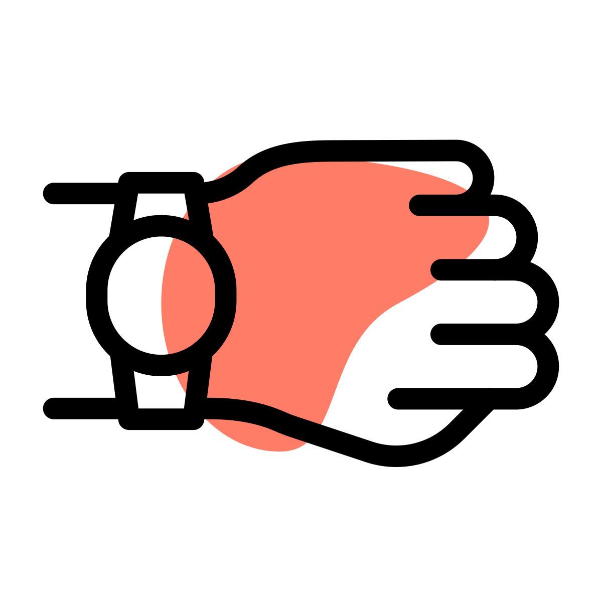 умные часы на запястье icon