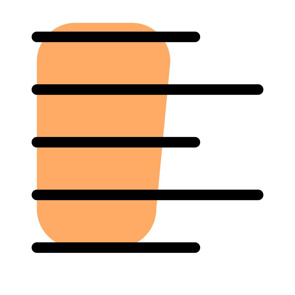 left line alignment page setup text paragraph position setting format button icon