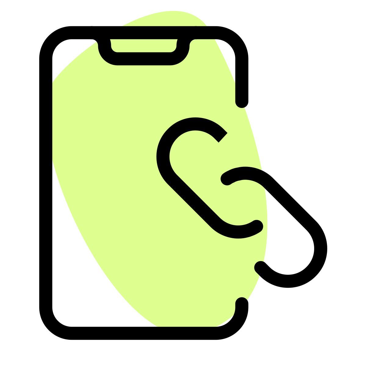 collegamento mobile icon