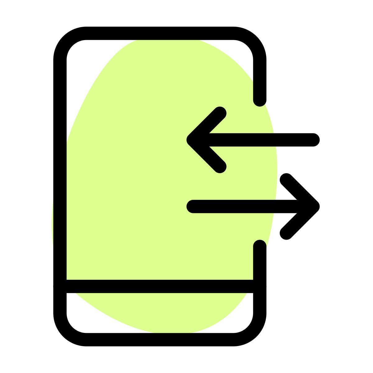 mobile data transfer icon