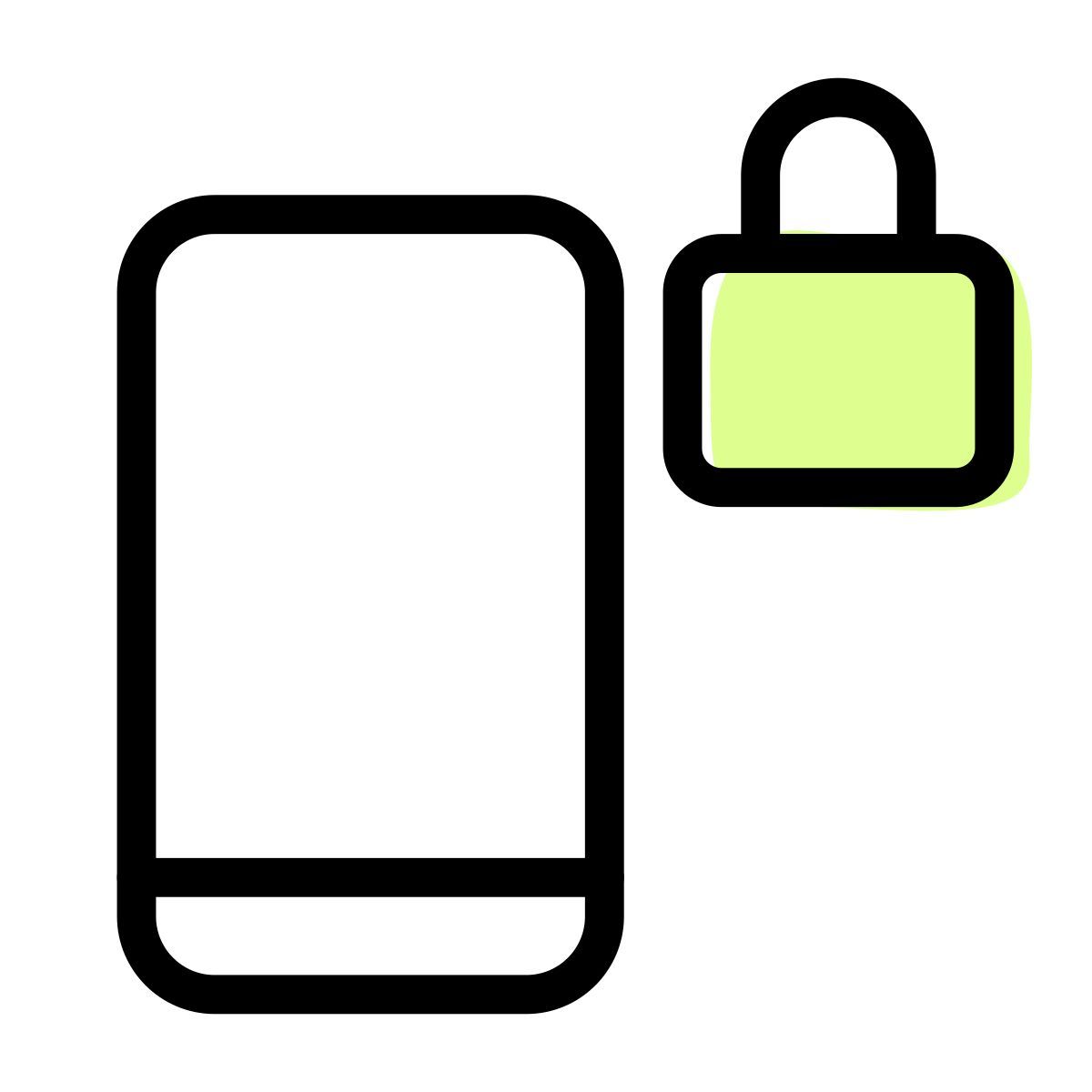 locked phone icon