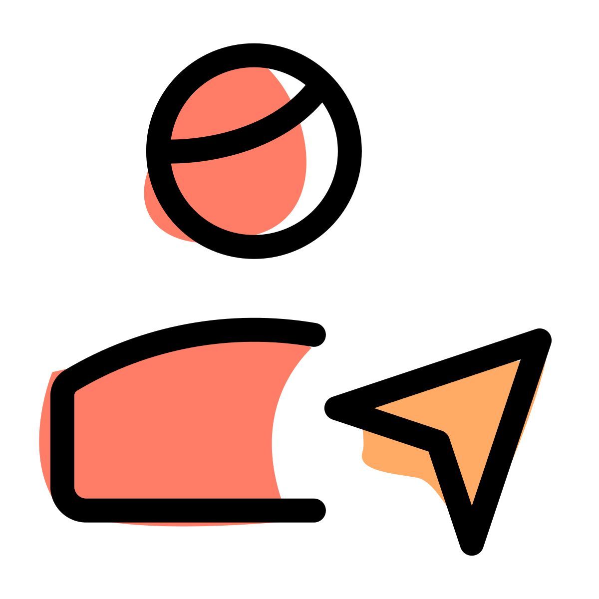 person location tracking icon