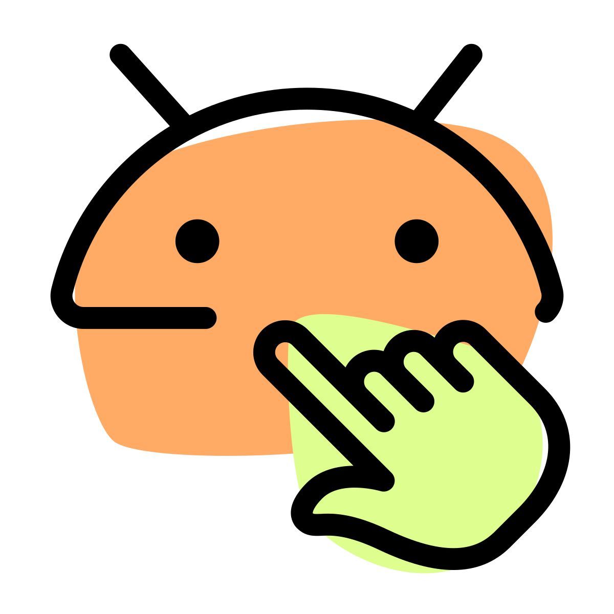 안드로이드를 클릭하세요 icon