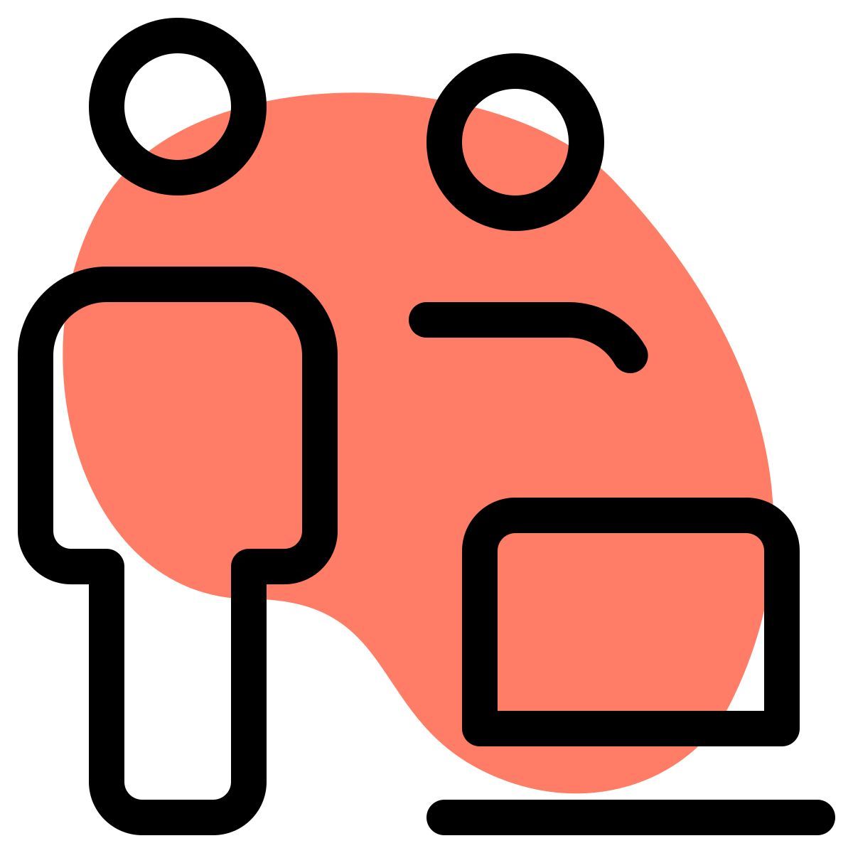 laptop users icon