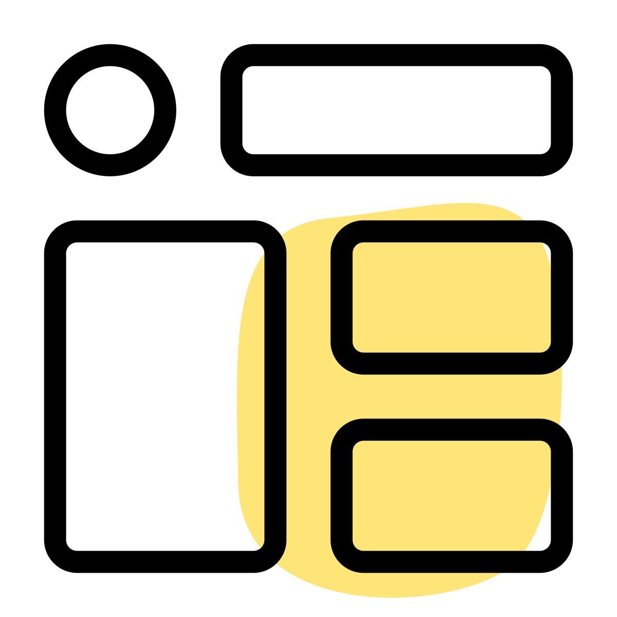 layout de conteúdo icon
