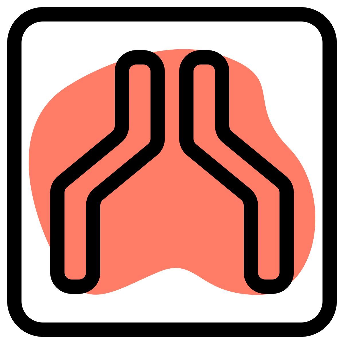 narrow road icon