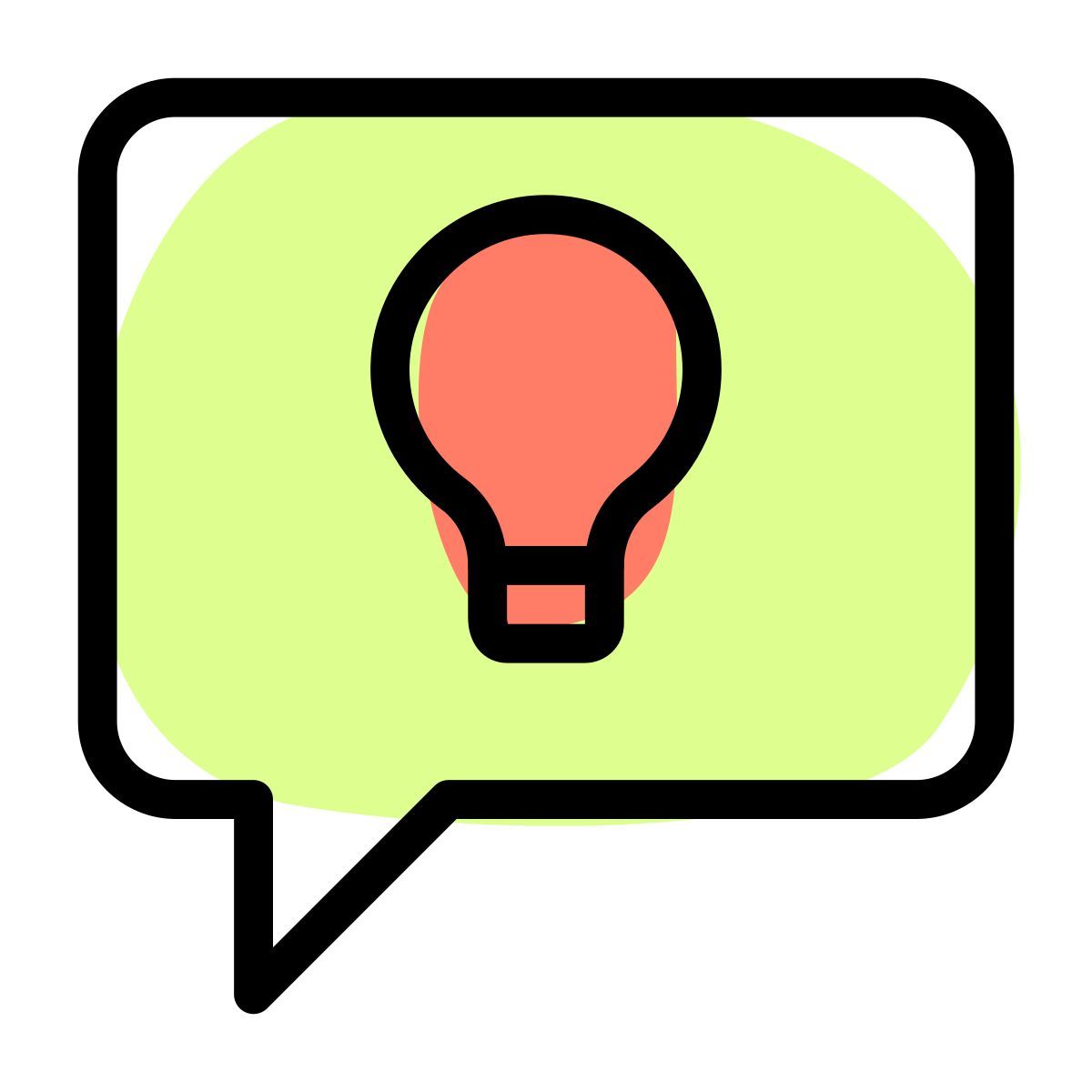 new idea message icon