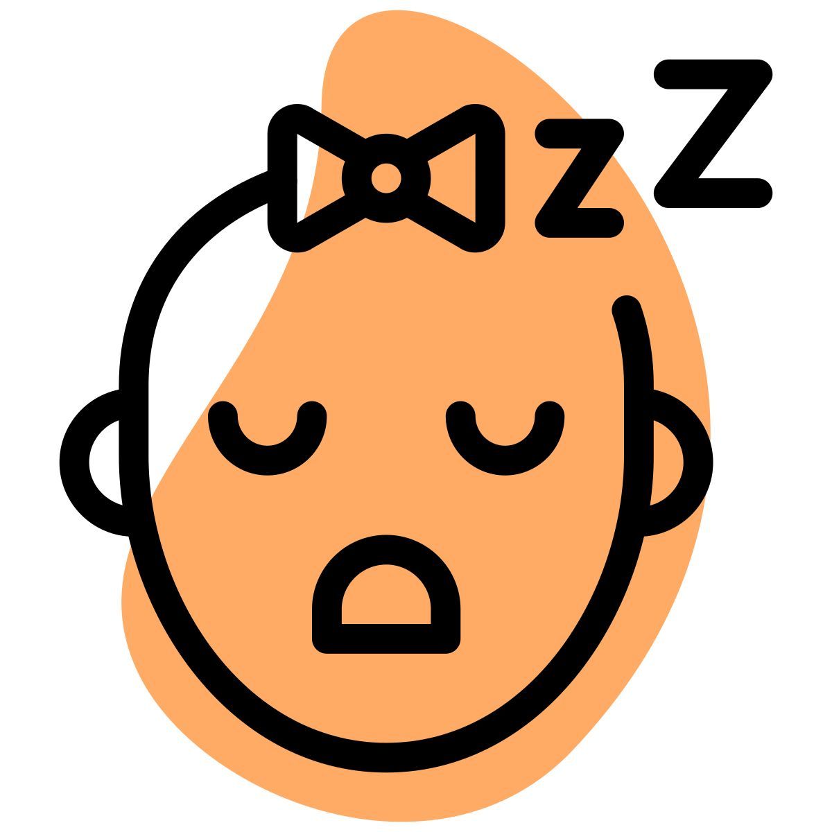 bambina addormentata icon
