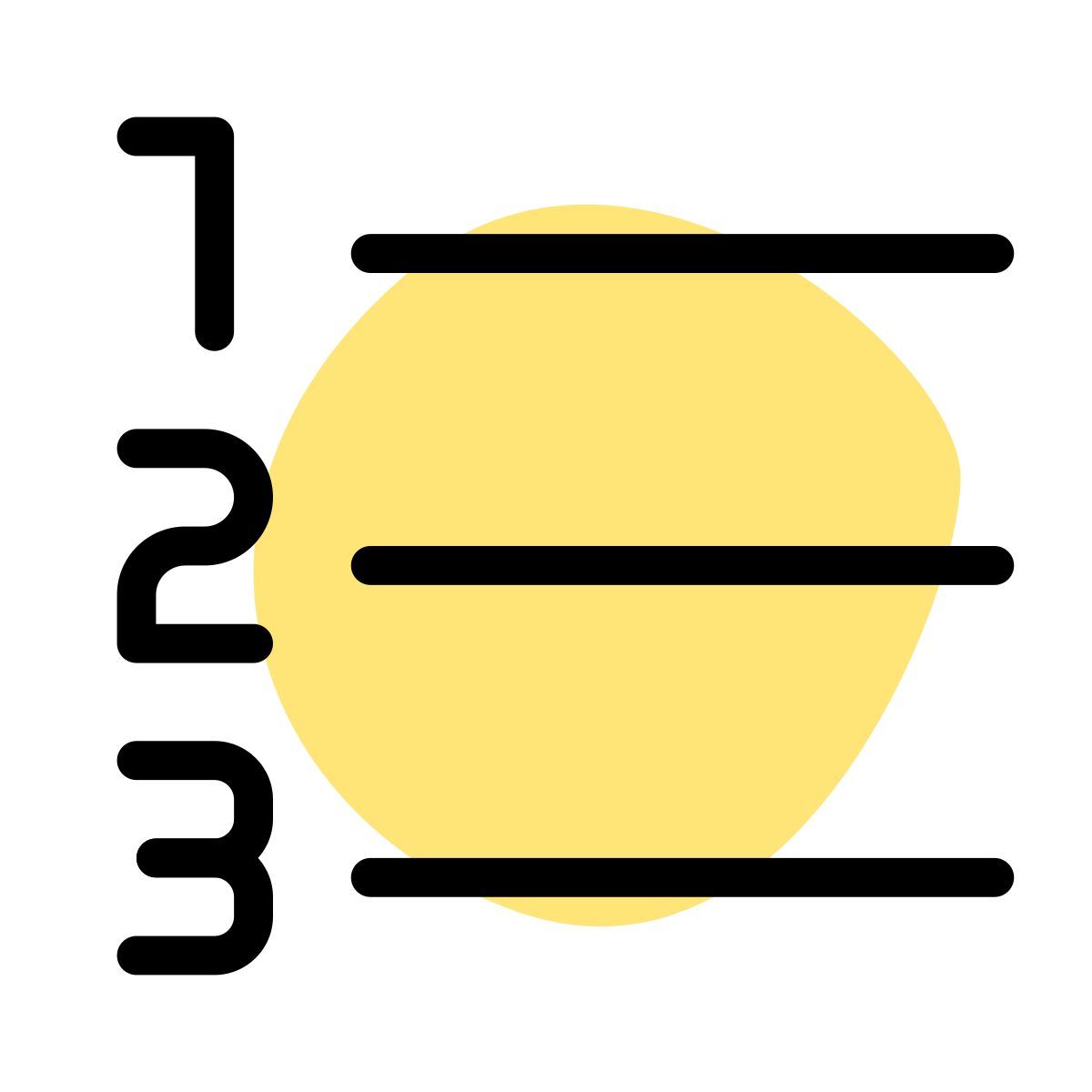 numbered list icon