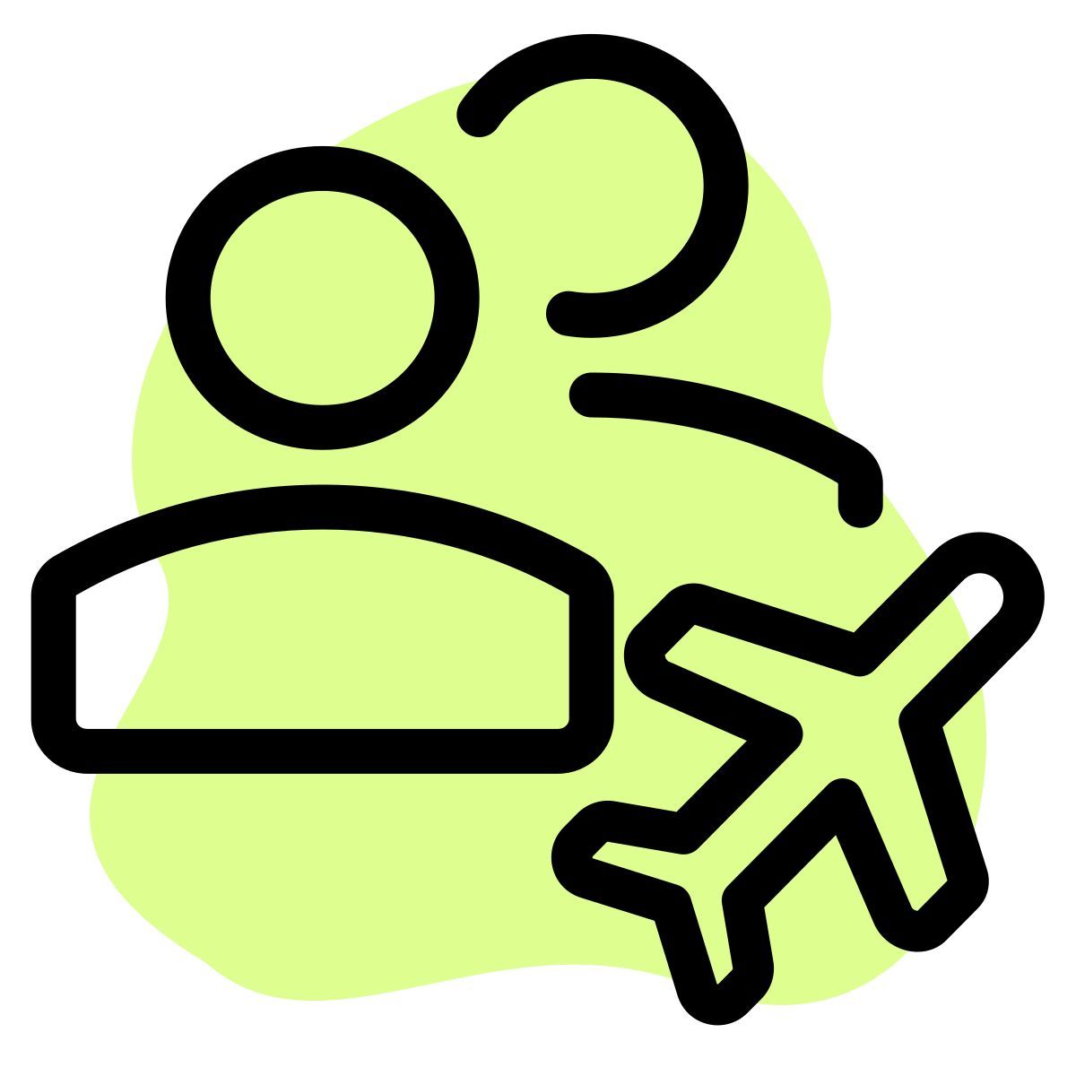 flight passengers icon
