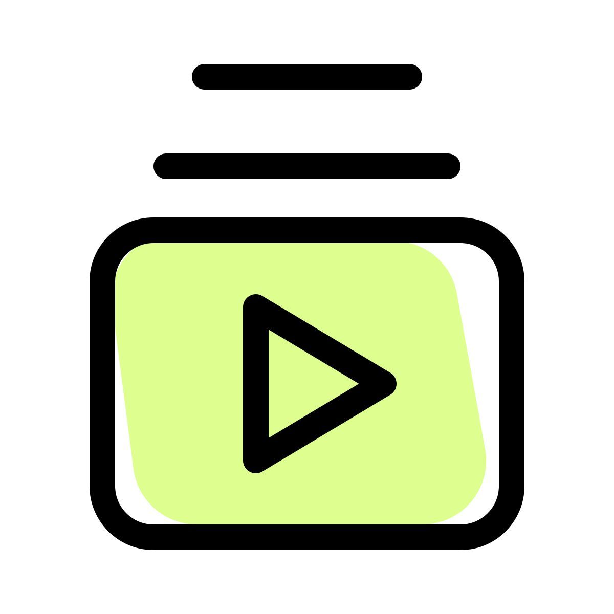 playlist video icon