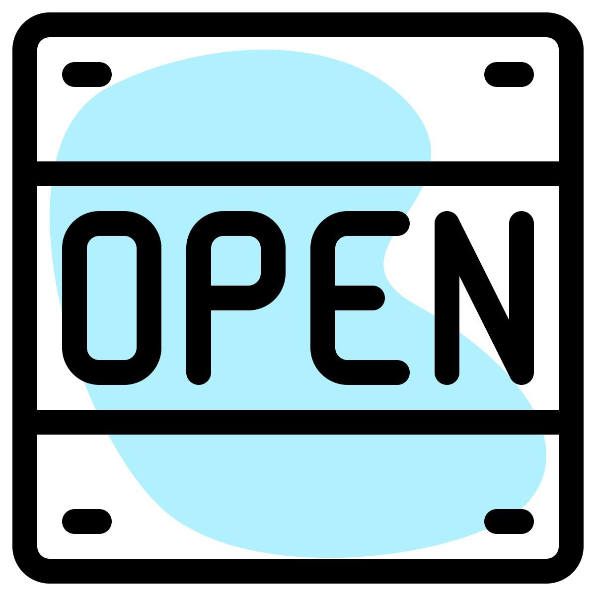 Schild „Geöffnet“ icon