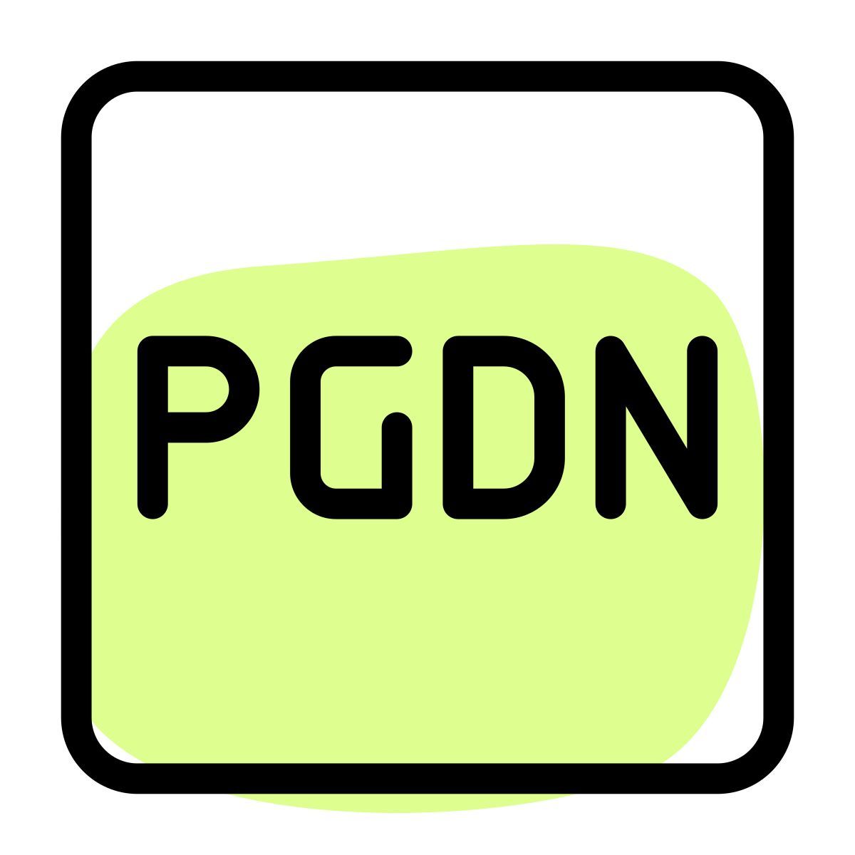 page down key icon