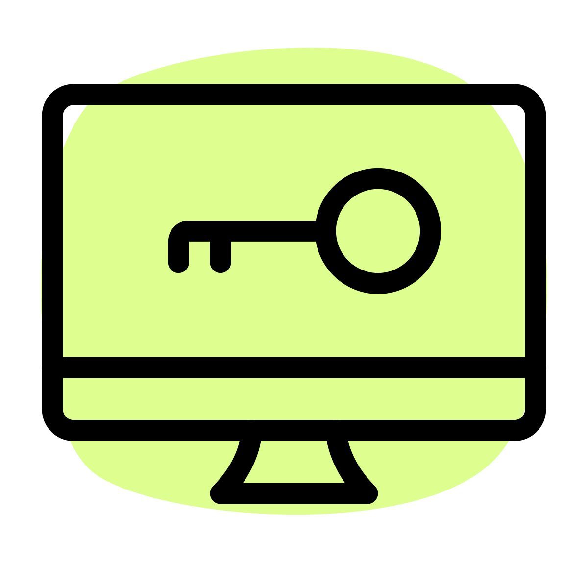 geschützter computer icon