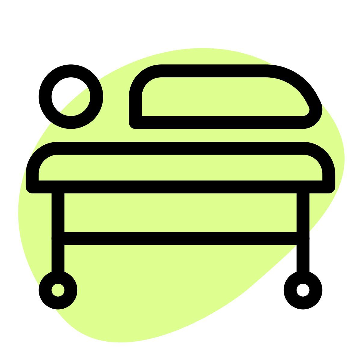 patient on bed icon
