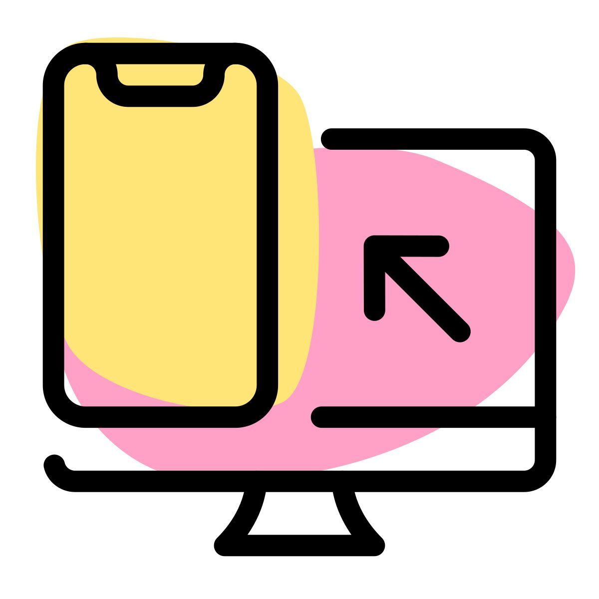 de computadora a teléfono icon