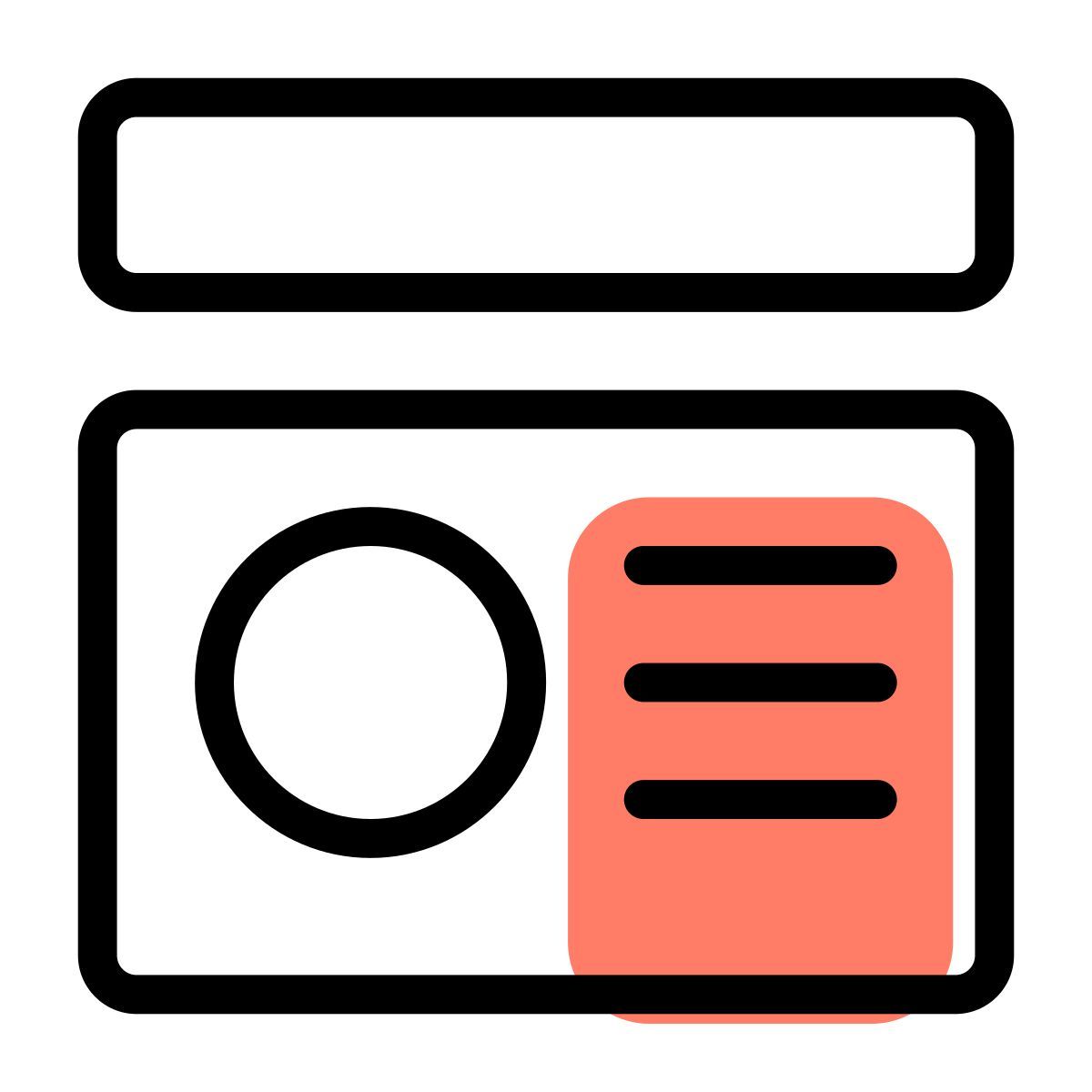 dashboard layout icon