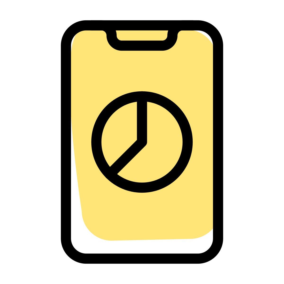 모바일 파이 차트 icon