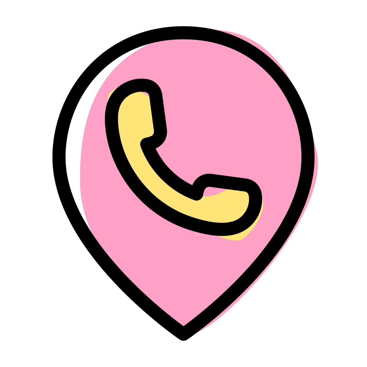 ubicación de la llamada icon