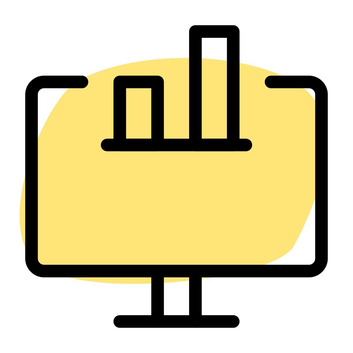 gráfico de computador icon