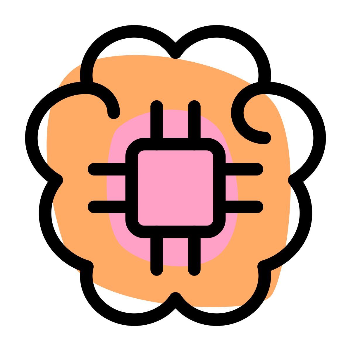 Brain Microchip icon