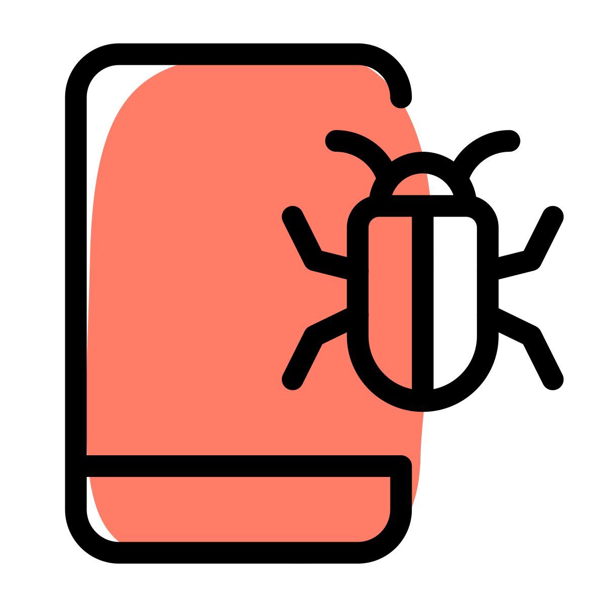 mobile bug icon