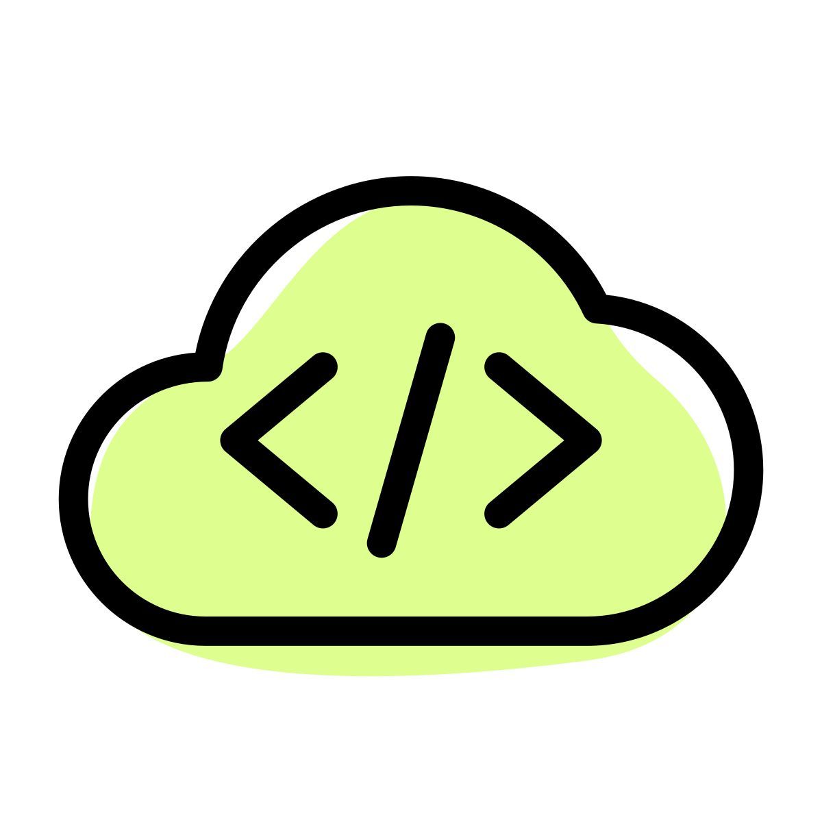 cloud programming icon
