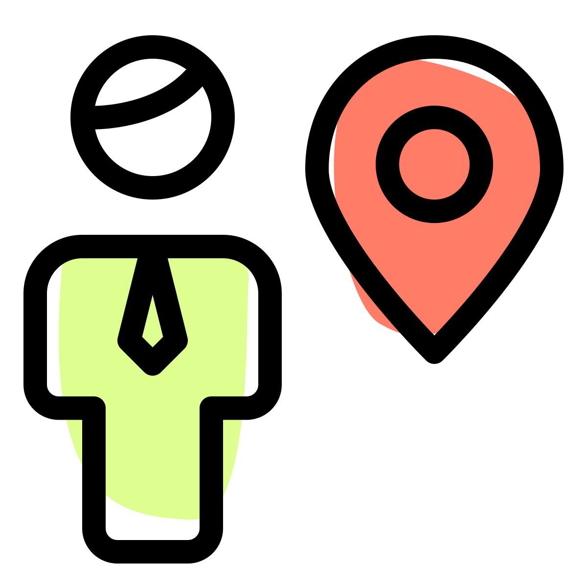 localização remota do empresário para rastreamento icon