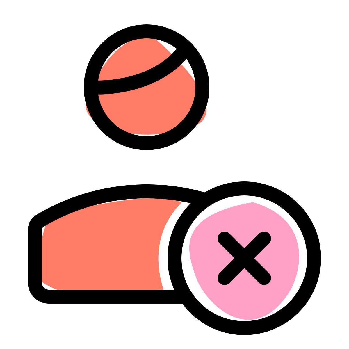 rimuovi utente dagli amici icon