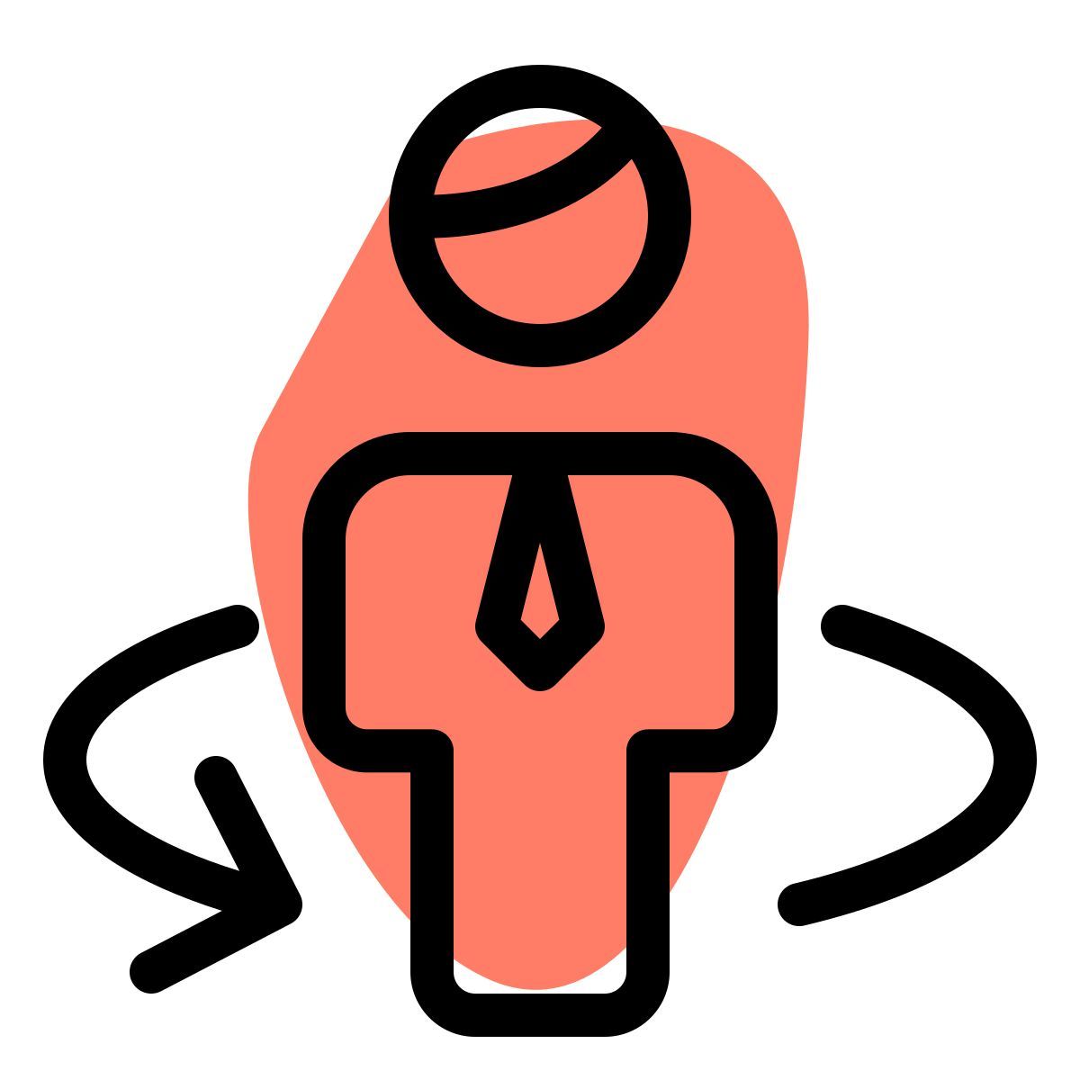 repetitive shift of an businessman for work schedule icon