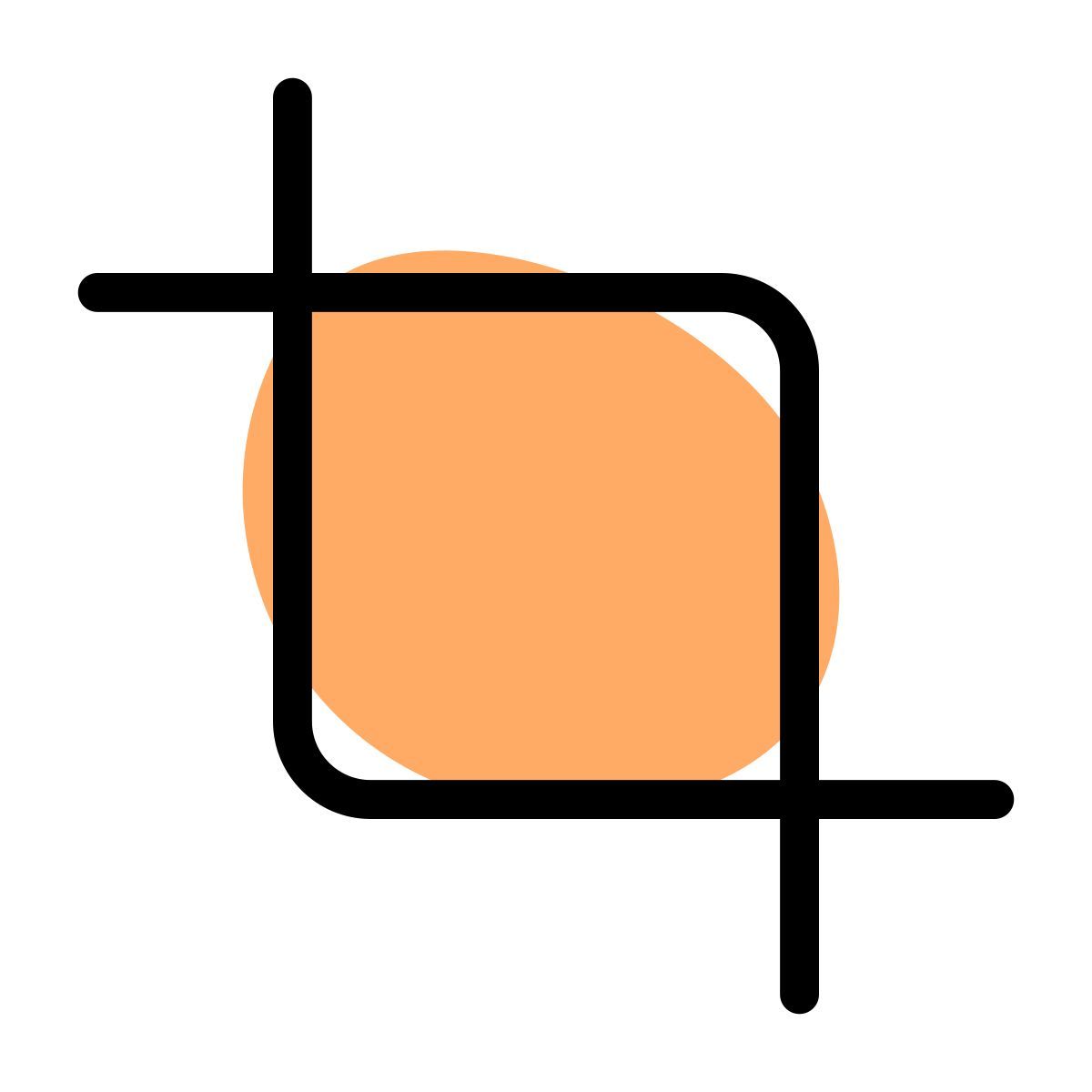 resize and crop icon