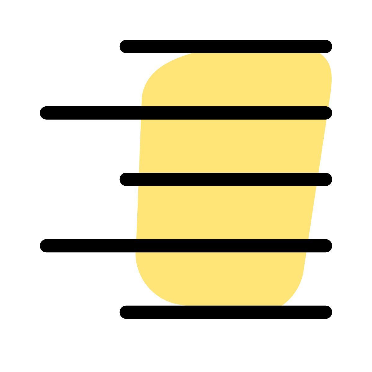 right line alignment page setup text paragraph position setting format button icon