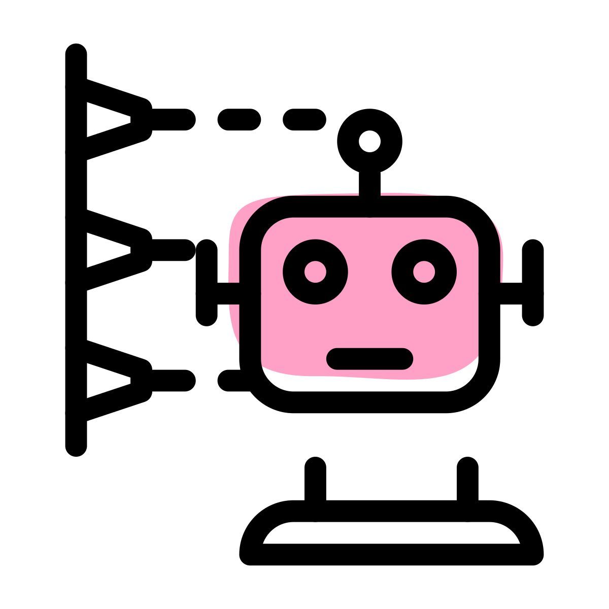 3d robot printing icon