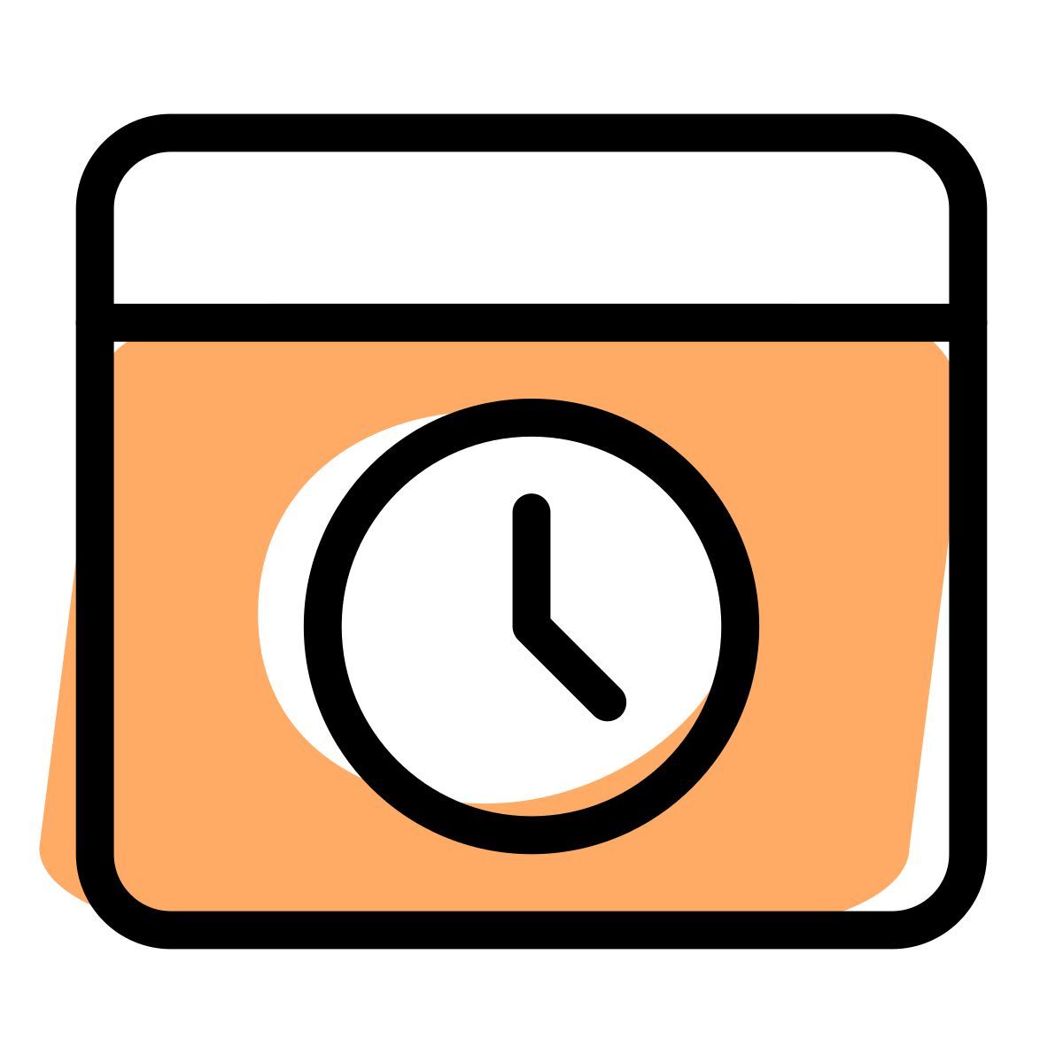 heure du navigateur icon