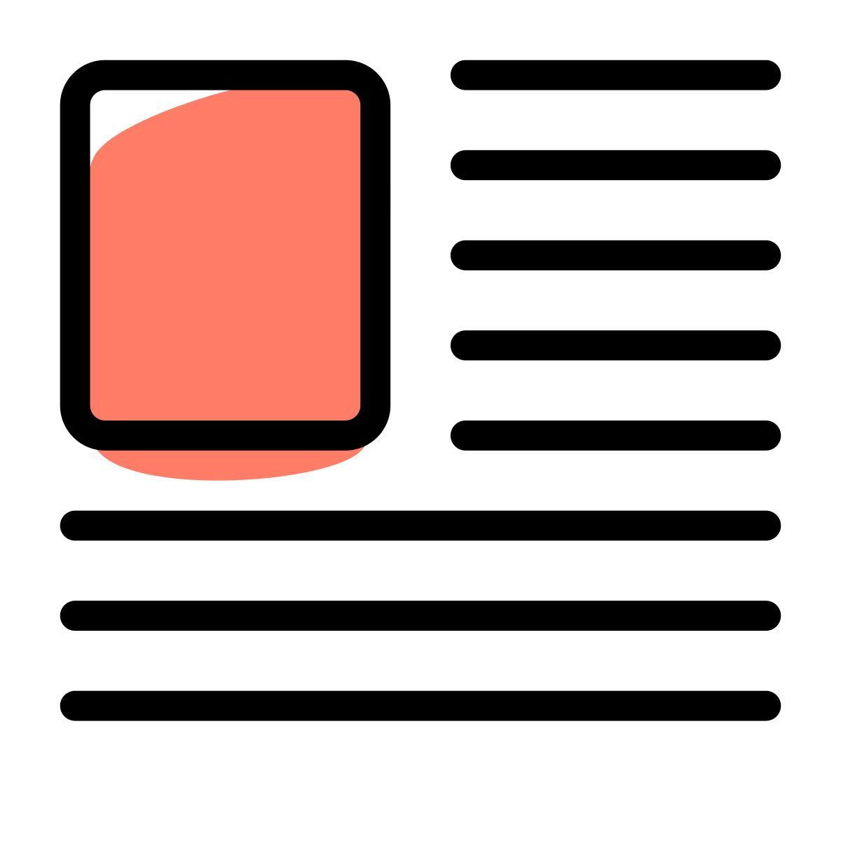 article avec photo icon