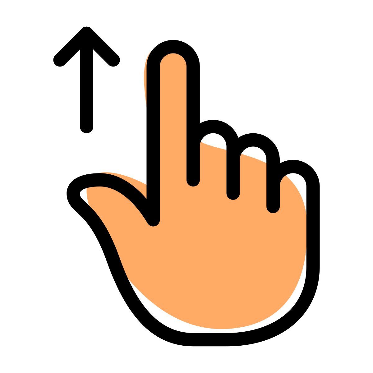 위로 스와이프 icon