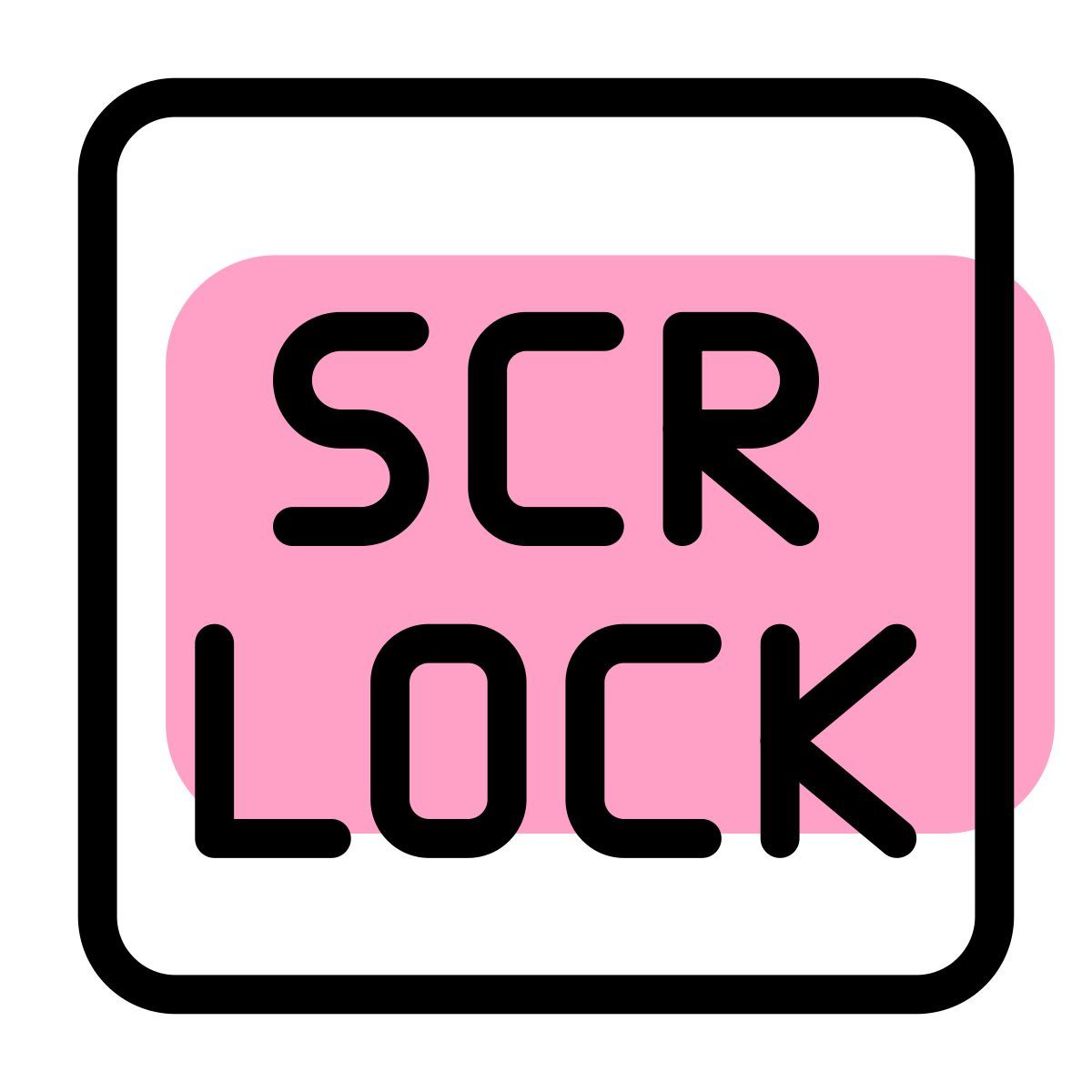 scroll lock key icon